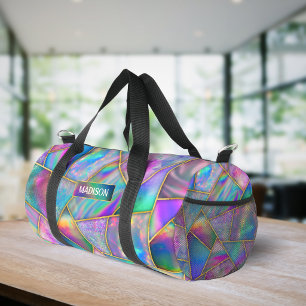 Bolso De Deporte Pequeño Elegante chic holográfico falso oro