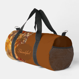 Bolso De Deporte Pequeño Elegante,Día de Acción de Gracias,Hojas de Otoño,R