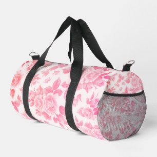 Bolso De Deporte Pequeño Elegante floral botánico vintage rosa pálido