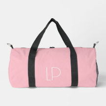 Elegante inicial moderna minimalista en rosa paste
