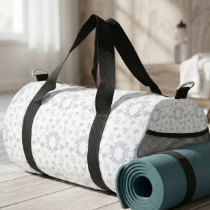 Bolso De Deporte Pequeño Elegante Patrón Vintage de Toile Azul