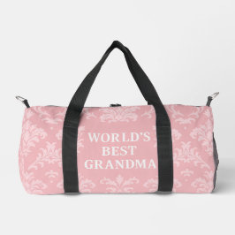 Bolso De Deporte Pequeño Elegante Rosa Suave Blanco Abuela del Mundo Mejor 
