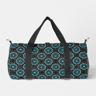 Bolso De Deporte Pequeño Elegante Verde azulado sobre el moderno y negro ar