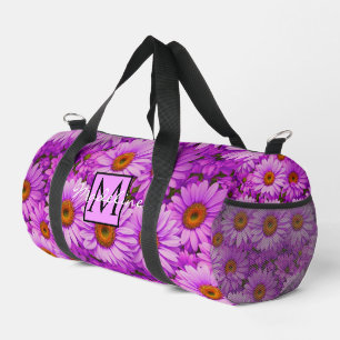 Bolso De Deporte Pequeño Elegantes daisias florales de magenta rosa oscuro