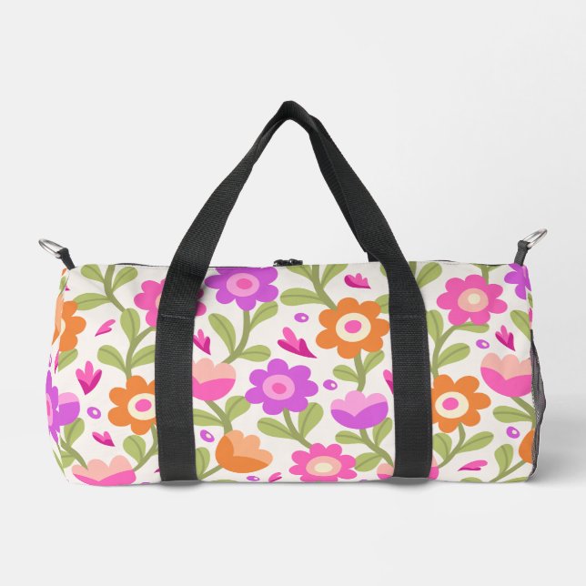 Bolso De Deporte Pequeño Elegantes diseños florales - Hermoso y Personaliza (Anverso)