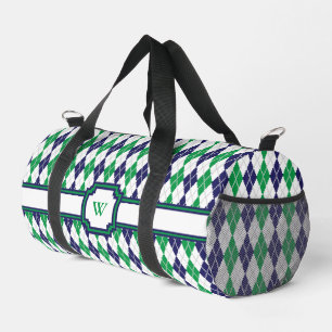 Bolso De Deporte Pequeño En el Green Argyle