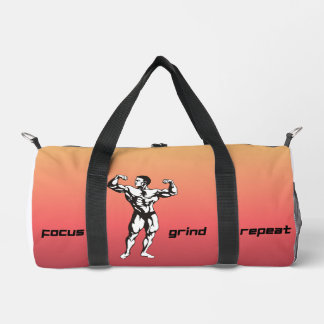 Bolso De Deporte Pequeño Enfócate Muele Repite | Fitness Motivacional