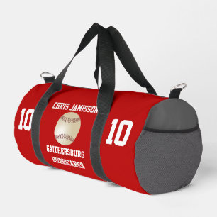 Bolso De Deporte Pequeño Entrenador de Equipo de Béisbol Jugador Escarlata