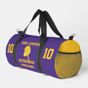Bolso De Deporte Pequeño Entrenador de Equipo de Pickleball Jugador Morado 