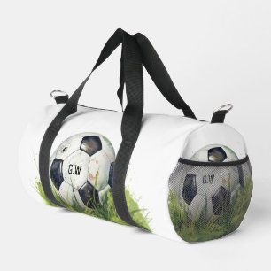 Bolso De Deporte Pequeño Entrenador de jugador de fútbol balón iniciales re
