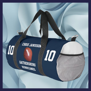 Bolso De Deporte Pequeño Equipo de fútbol, entrenador Marina Azul personali