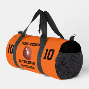 Bolso De Deporte Pequeño Equipo de Fútbol, Entrenador o Jugador Naranja Per