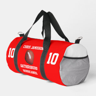 Bolso De Deporte Pequeño Equipo de Fútbol, Entrenador o Jugador Rojo Person