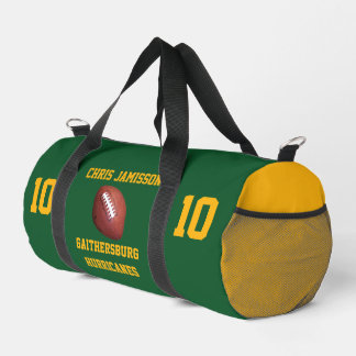 Bolso De Deporte Pequeño Equipo de Fútbol, Entrenador o Jugador Verde Perso