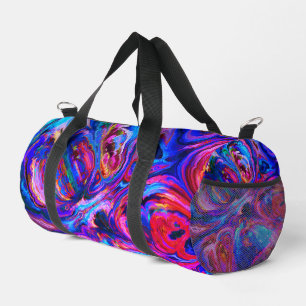 Bolso De Deporte Pequeño Esplandor moderno de pinturas de morado
