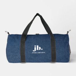 Bolso De Deporte Pequeño Estampa de textura de jeans de mezclilla modernos