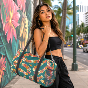 Bolso De Deporte Pequeño Estampa hawaiana moderna