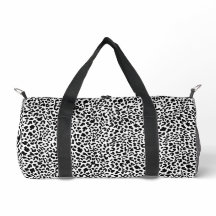 Estampado de animal salvaje en blanco y negro. Pri