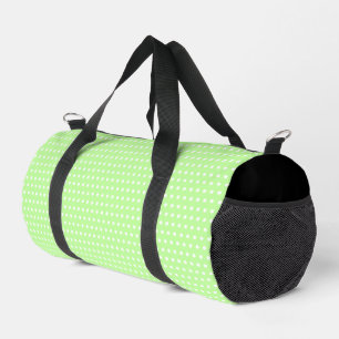 Bolso De Deporte Pequeño Estilizado Patrón De Puntos Blancos Sobre El Verde