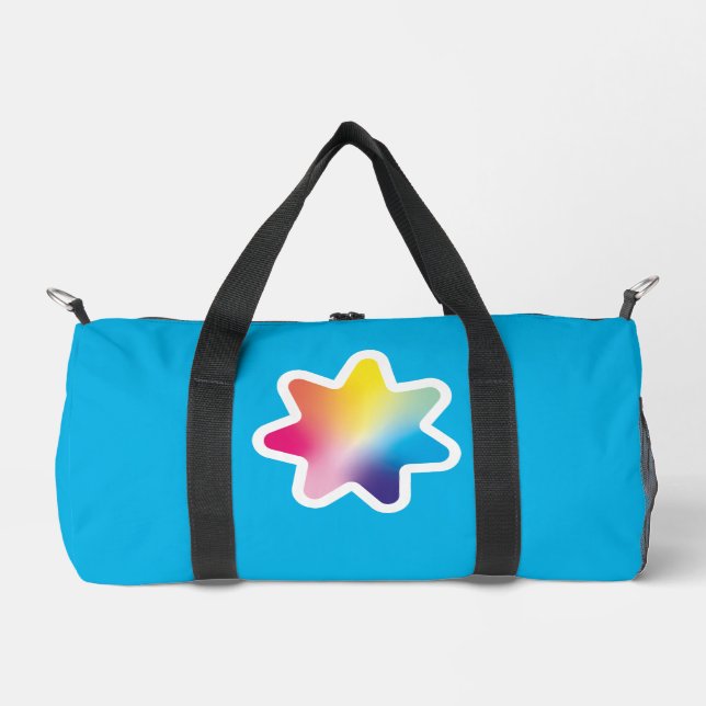 Bolso De Deporte Pequeño Estrella de degradado. (Anverso)
