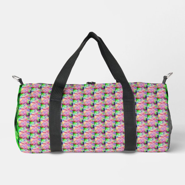 Bolso De Deporte Pequeño Estrellas de día/Llorar aquí verde, (Anverso)