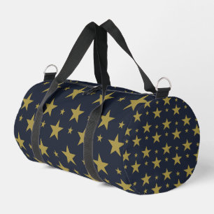 Bolso De Deporte Pequeño Estrellas doradas sobre azul marino - Elegante y a