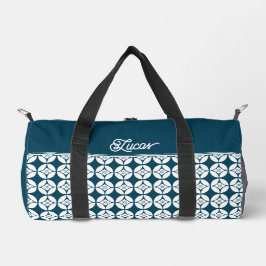 Bolso De Deporte Pequeño Etiquetas de patrón de Kimono | 七 宝 花 菱 Shippo Han