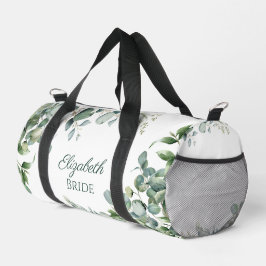 Bolso De Deporte Pequeño Eucalipto verde y blanco verde azulado novia peque