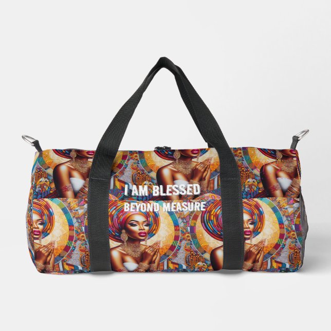 Bolso De Deporte Pequeño Explora con Confianza: I Am Blessed Backpack Styli (Anverso)