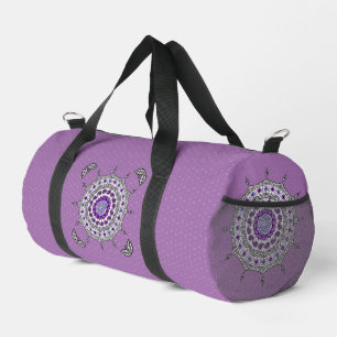 Bolso De Deporte Pequeño Fantasía de Mehndi Plateada