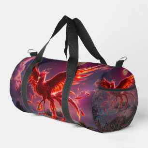 Bolso De Deporte Pequeño Fénix Carmesí de la Marea a la Luz de la Luna.