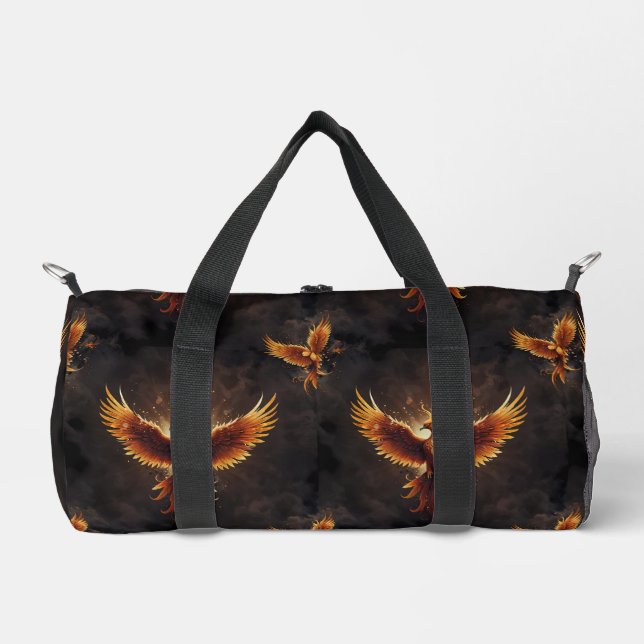Bolso De Deporte Pequeño Fiery Phoenix Cushion (Anverso)