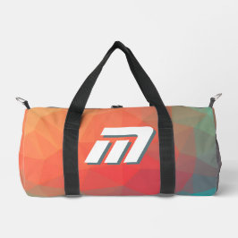Bolso De Deporte Pequeño Finde de semana con inicial personalizable abstrac