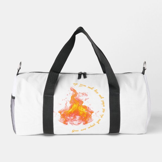 Bolso De Deporte Pequeño Flames de acción (Reverso)