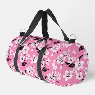 BOLSO DE DEPORTE PEQUEÑO FLOR DE CEREZO - PATRÓN SAKURA EN ROSA CLARO