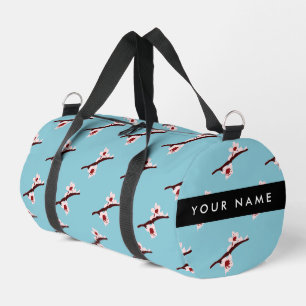 Bolso De Deporte Pequeño Flor de cerezo, sakura rosada, tu nombre