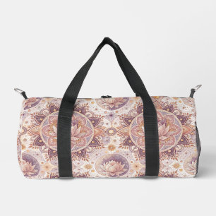 Bolso De Deporte Pequeño Flor de Loto Espiritual - Patrón de Mandala Floral