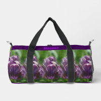 Flor morada de tulipán personalizada