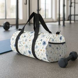 Bolso De Deporte Pequeño Flor silvestre azul morada