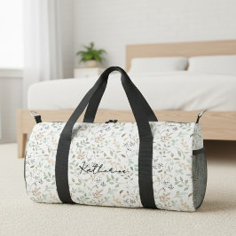 Bolso De Deporte Pequeño Flor silvestre Boho Personalizada