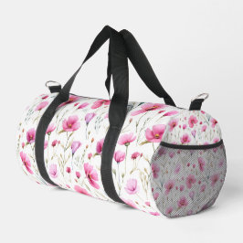 Bolso De Deporte Pequeño Flor silvestre de acuarela rosa