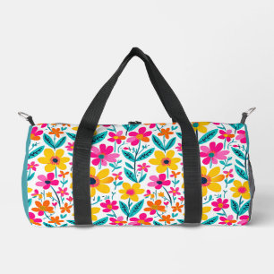 Bolso De Deporte Pequeño Floral Audaz Pintado