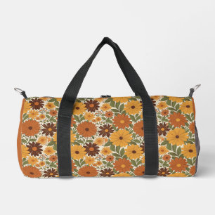 Bolso De Deporte Pequeño floral/ flor de estilo vintage de los 70