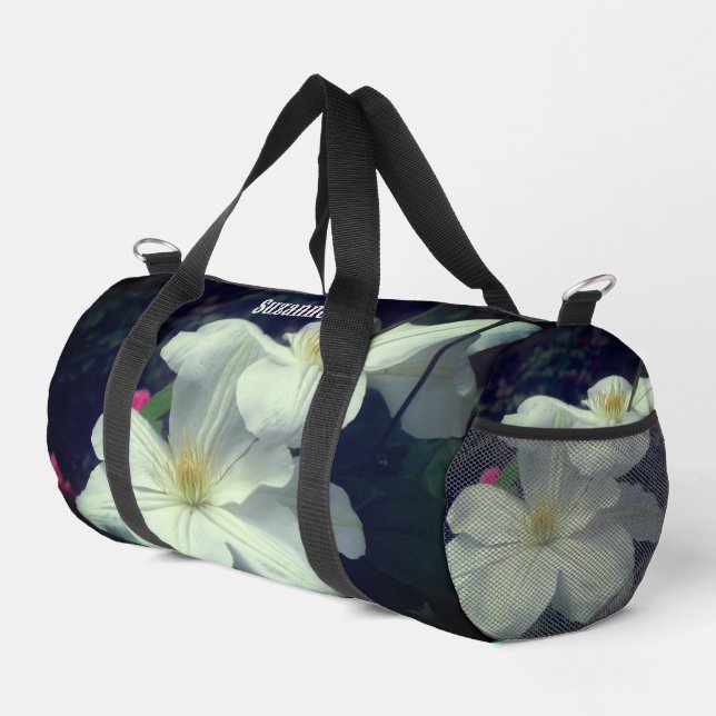 Bolso De Deporte Pequeño Flores Clematis Personalizadas (Esquina derecha)
