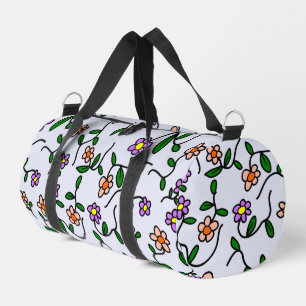 Bolso De Deporte Pequeño Flores Coloridas, Patrón Floral, Verdor, Boho