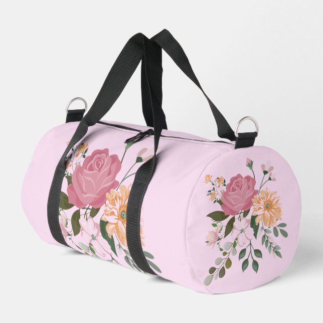 Bolso De Deporte Pequeño Flores de acuarela (Esquina izquierda)