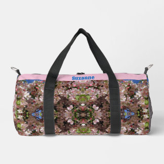 Bolso De Deporte Pequeño Flores de Apple de primavera rosada personalizadas
