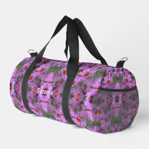 Bolso De Deporte Pequeño Flores de Aster rosado de Nueva Inglaterra persona