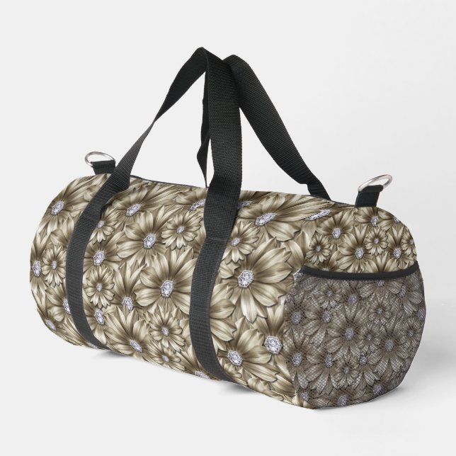 Bolso De Deporte Pequeño Flores de diamantes Gemstone (Esquina derecha)