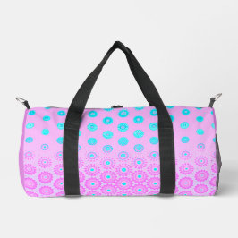 Bolso De Deporte Pequeño Flores de Lilac, azul cielo y rosa
